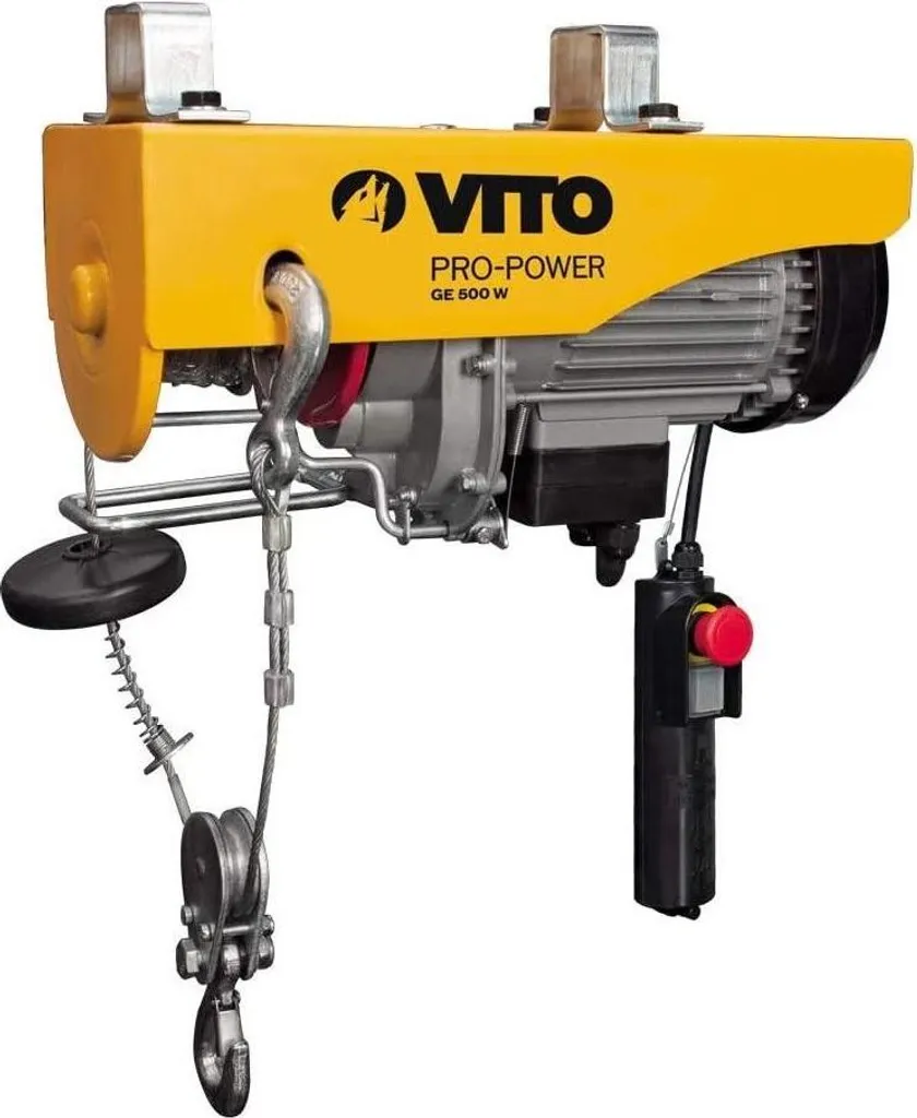 Treuil Électrique de Levage 200 kg VITO 500W pour Garage et Atelier
