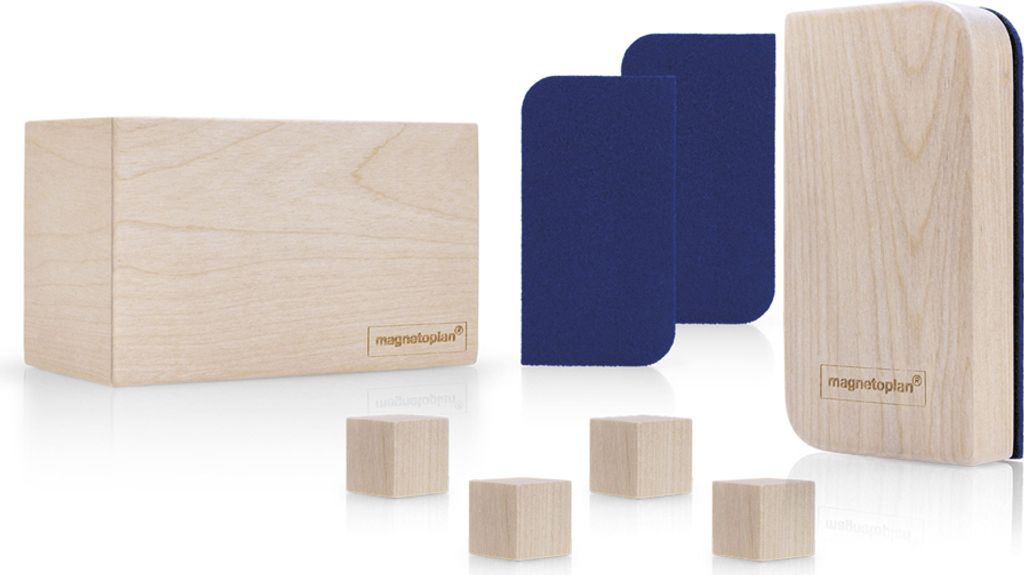 magnetoplan Whiteboard Zubehör-Set Wood Series birke