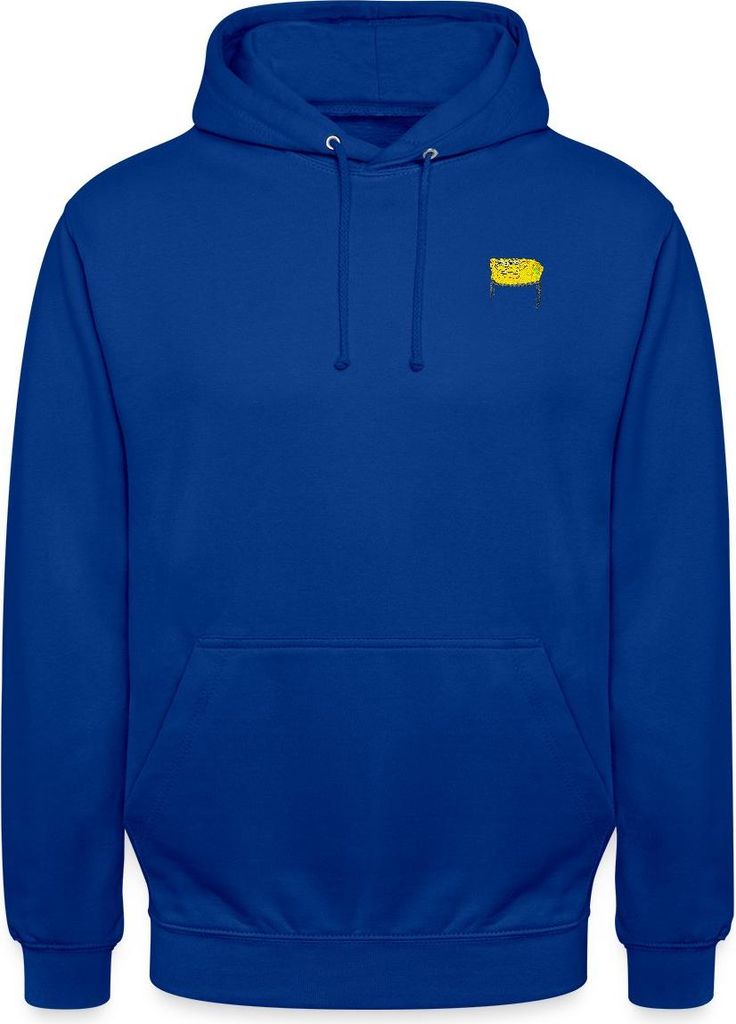 Spreadshirt SpongeBob Schwammkopf Stick Brustmotiv Uni Hoodie, XXL, Royalblau