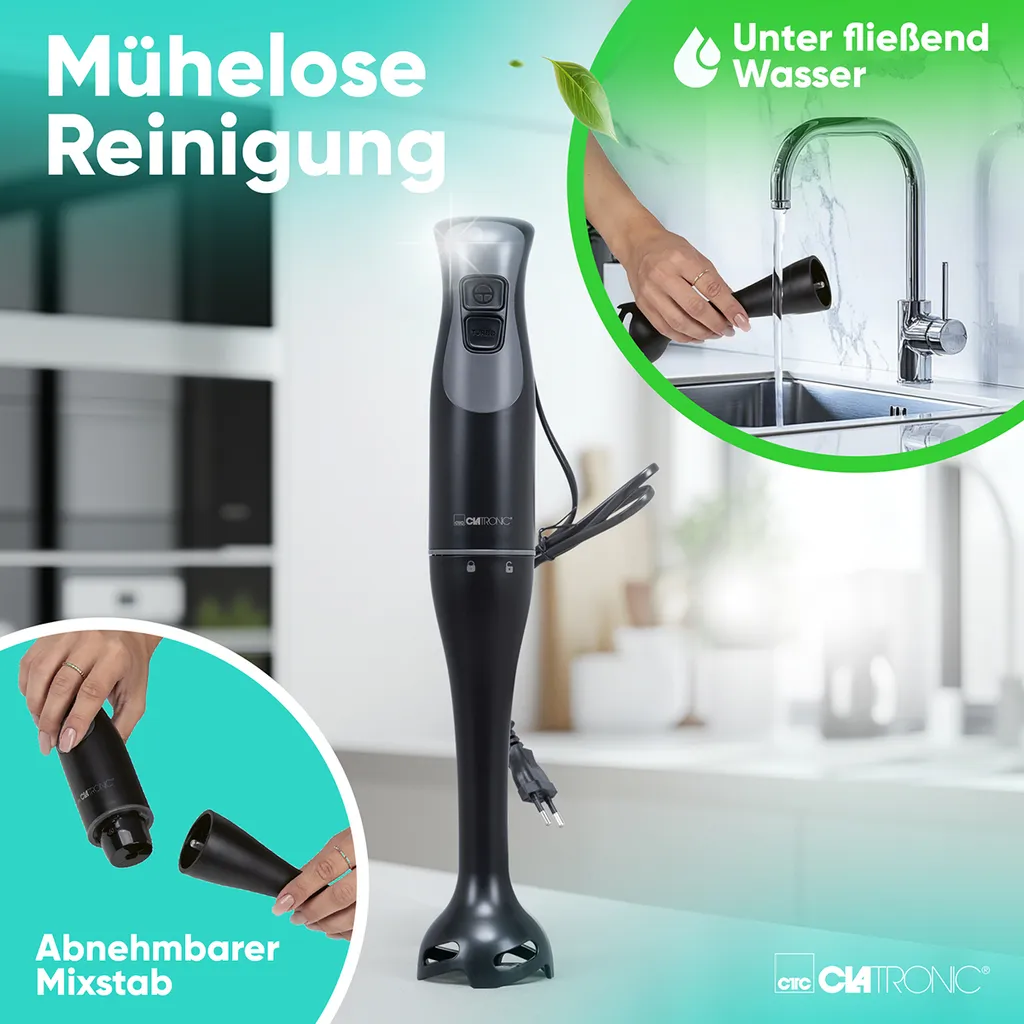 Clatronic SM 3824 Immersion blender 350 W Black - 5