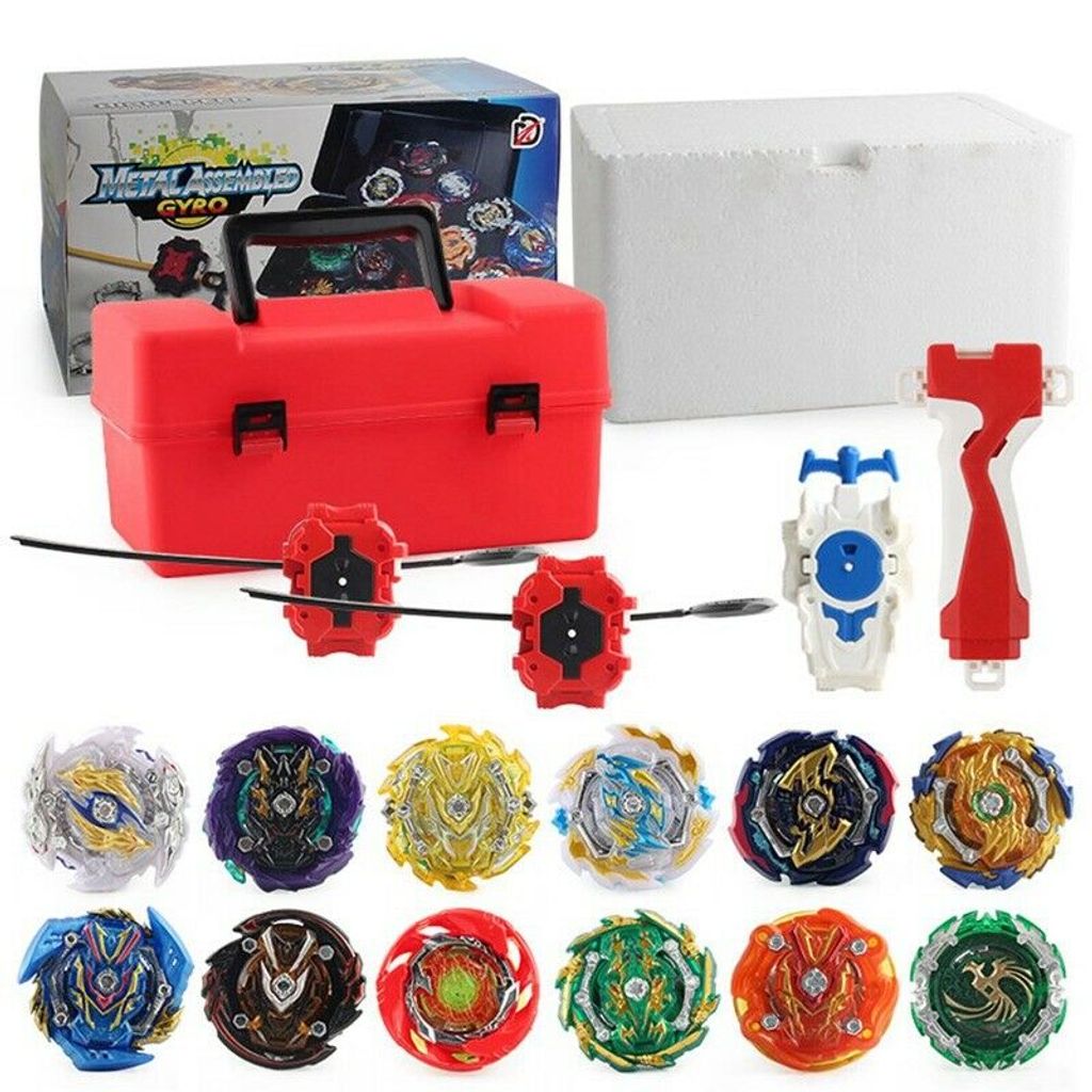 Aufbewahrungskoffer Arena Toy DE Beyblade Burst Set Spinning mit Grip Launcher
