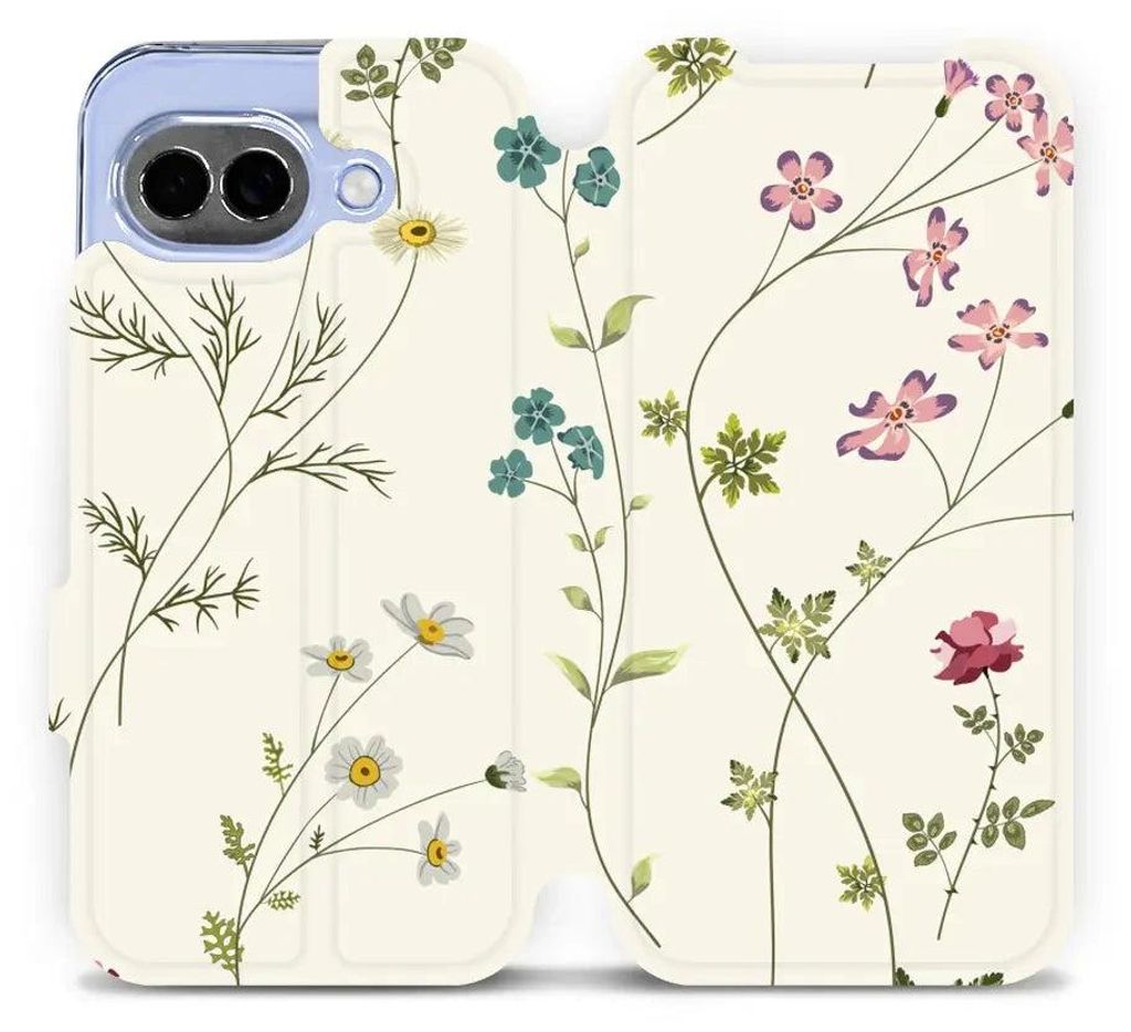 Handyhülle mit klappe für Google Pixel 10a, Mobiwear Book, Feldblumen