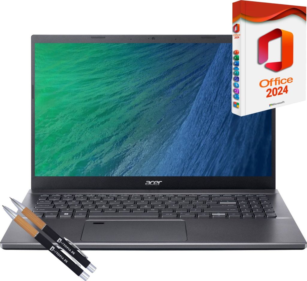 Acer Aspire A17-51, Core 7, 16GB DDR4-RAM, 2000GB SSD, Windows 11 Pro + MS Office 2024 Pro, (17.3"), Beleuchtete Tastatur, Nvidia GeForce RTX 2050