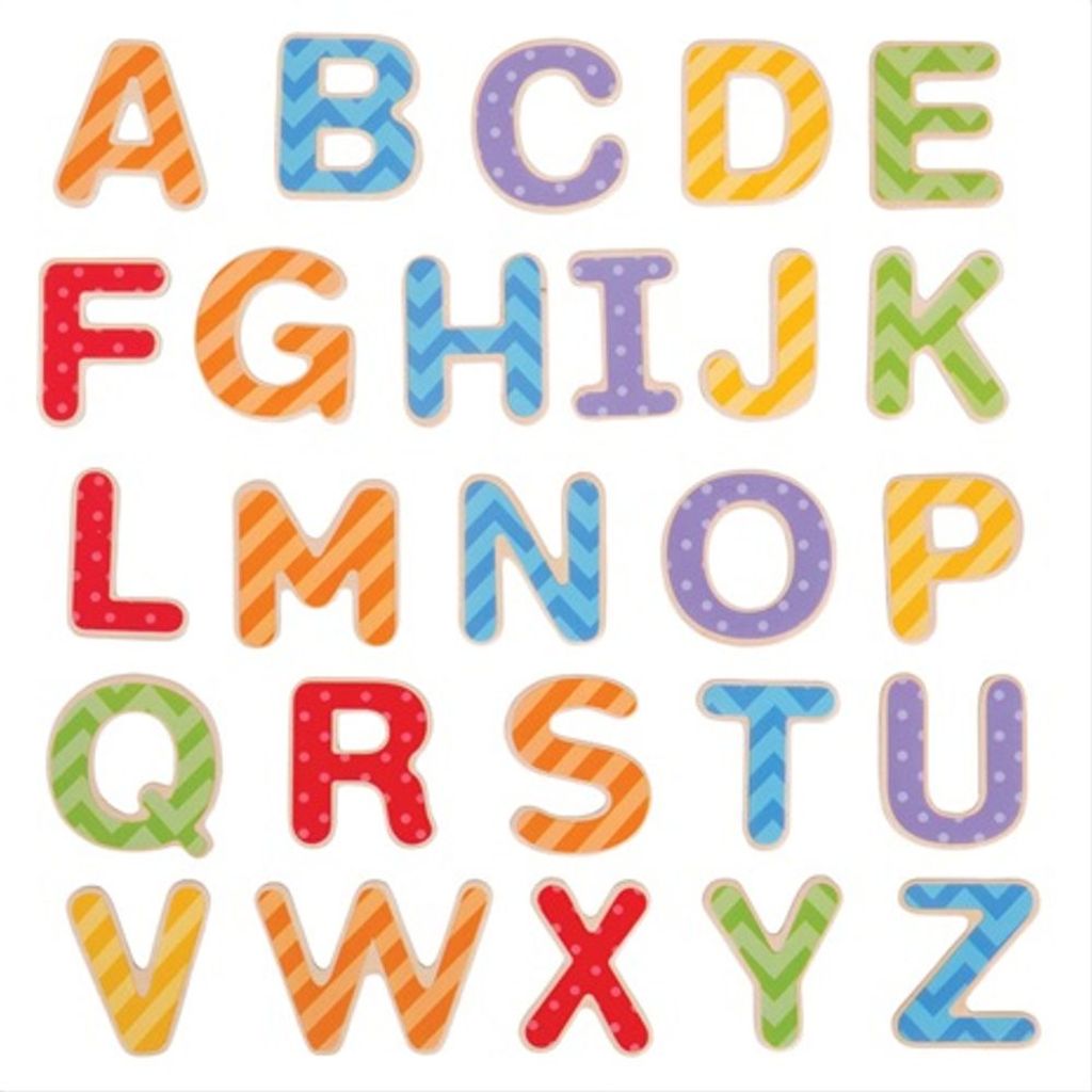 Bigjigs Toys Alfabeto magnetico a colori (maiuscolo) Immagine del prodotto 