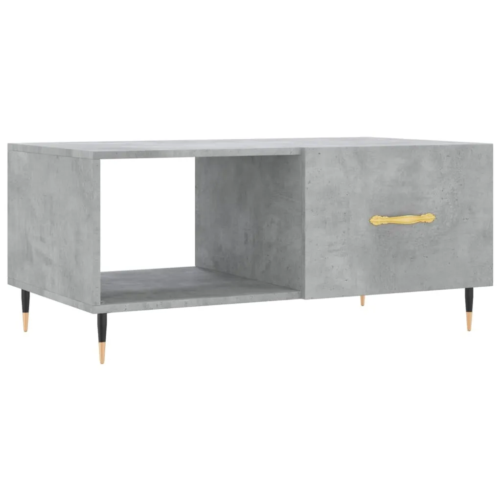 Tavolino Grigio 90x50 cm Legno Ingegnerizzato - Arredo Soggiorno