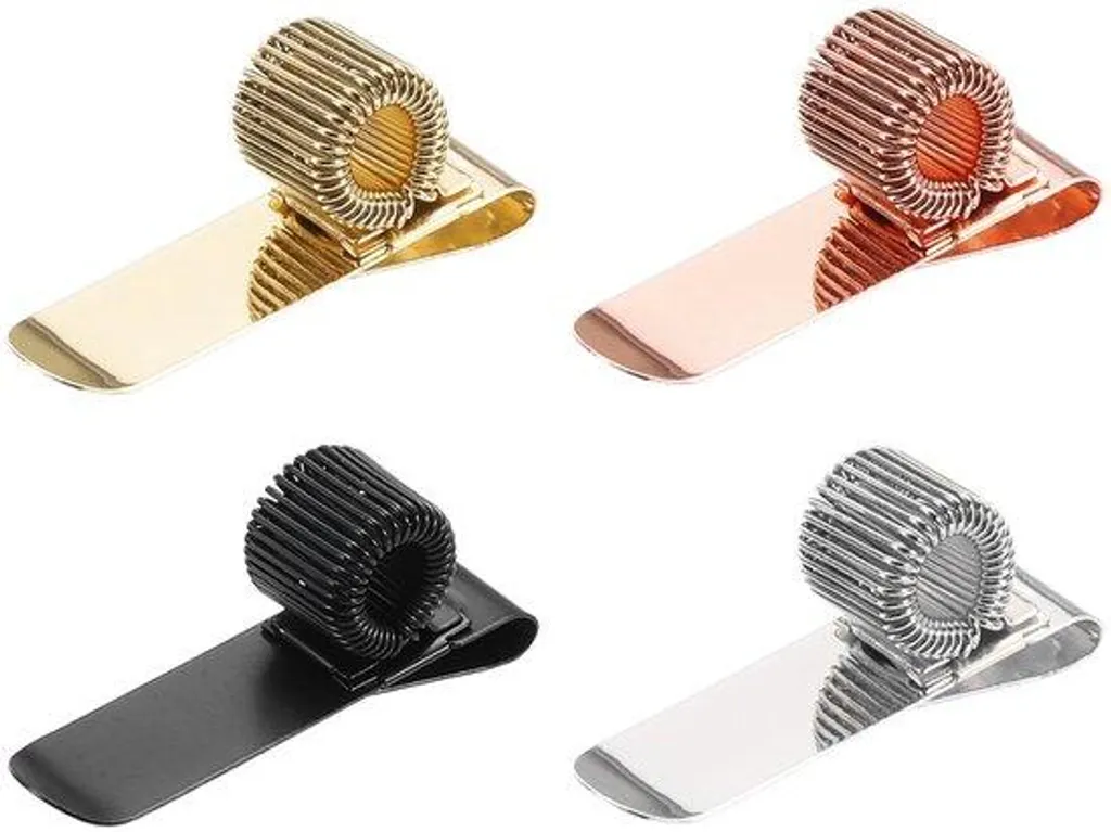 Clip porte-stylo universel en métal réglable pour cahier et journal