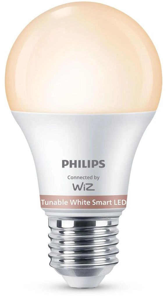 Philips Slimme LED-lamp, A60, fitting E27, 806 lm, 2 stuks, Productafbeelding 