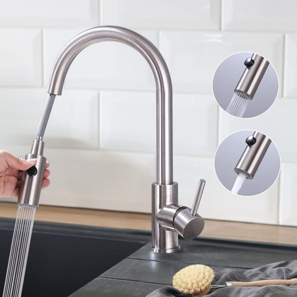 Homelody Küchenarmatur mit 2 Strahlarten Wasserhahn Küche Produktbild