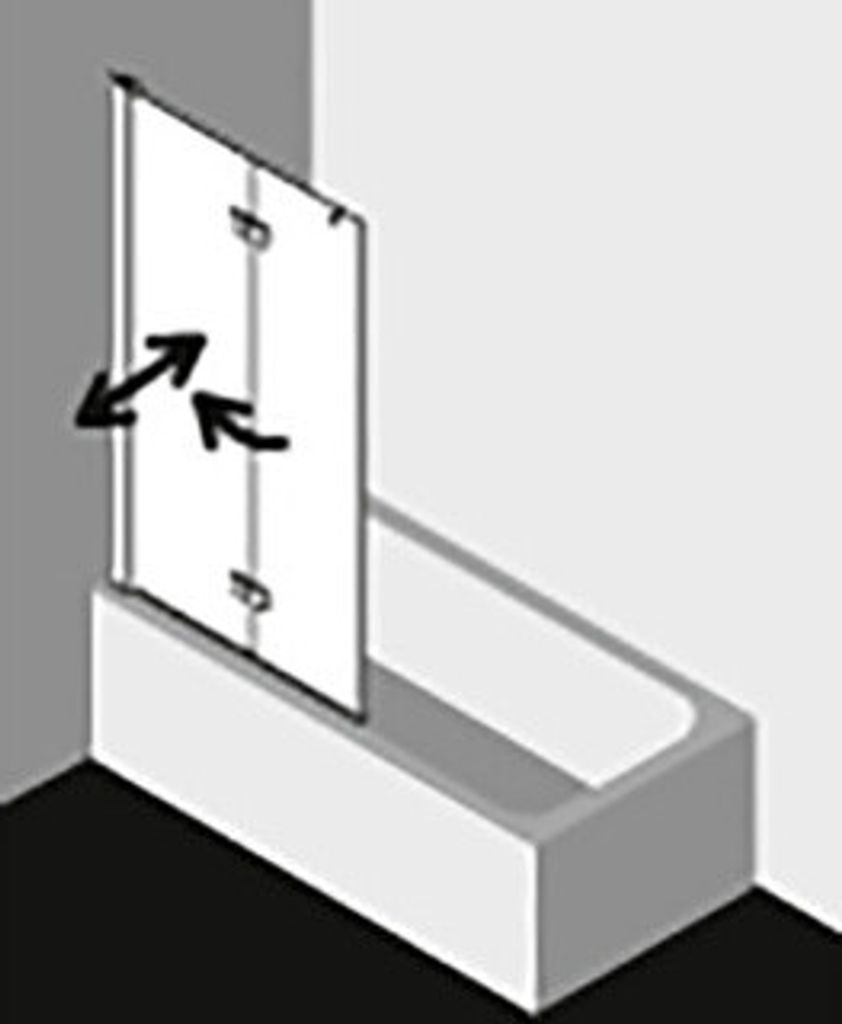 Kermi DI2PL10015VPK Faltwand Diga 2PL 1000x