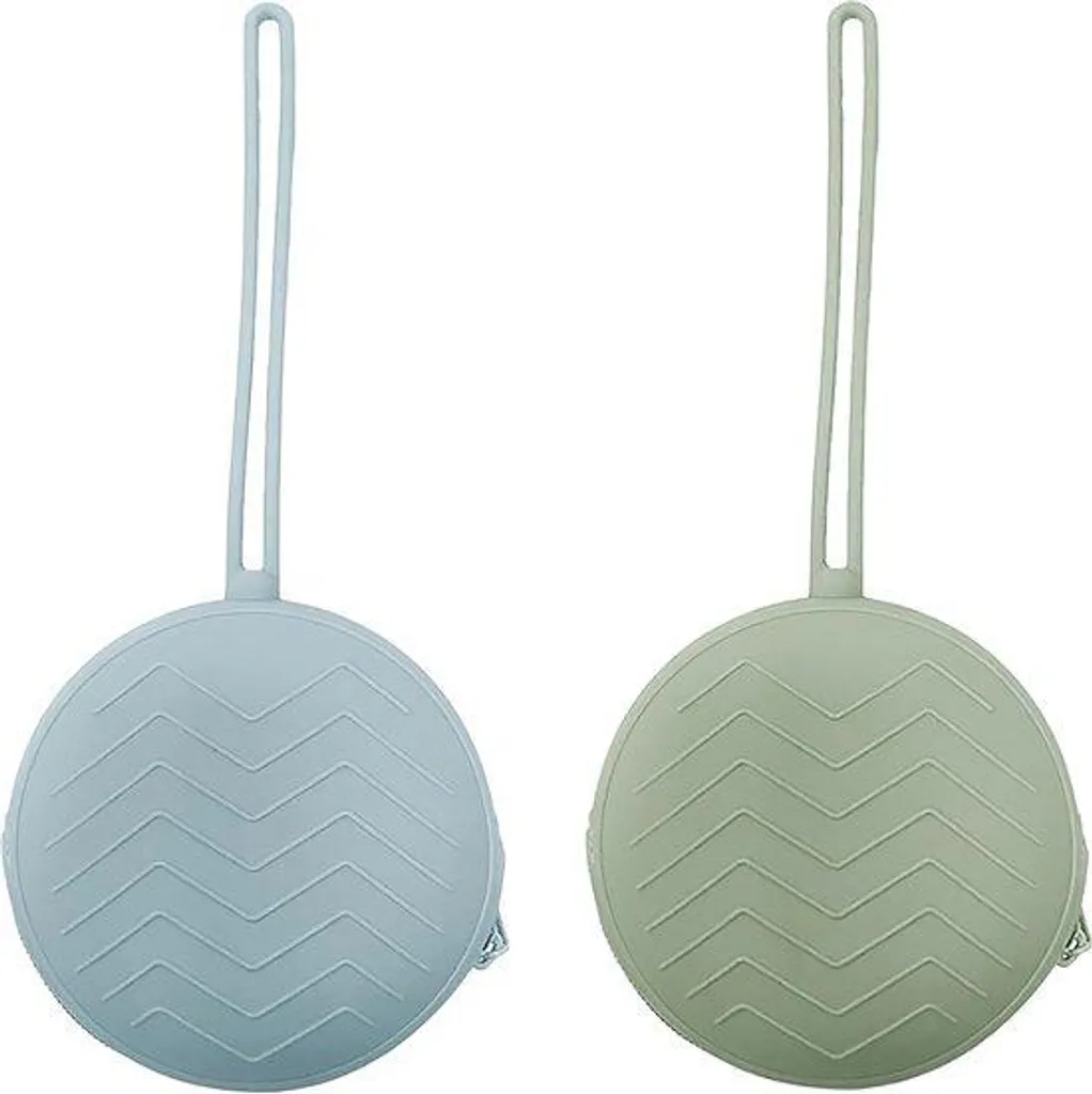 Attache-tétine en silicone souple - Accessoire de puériculture 2 pièces