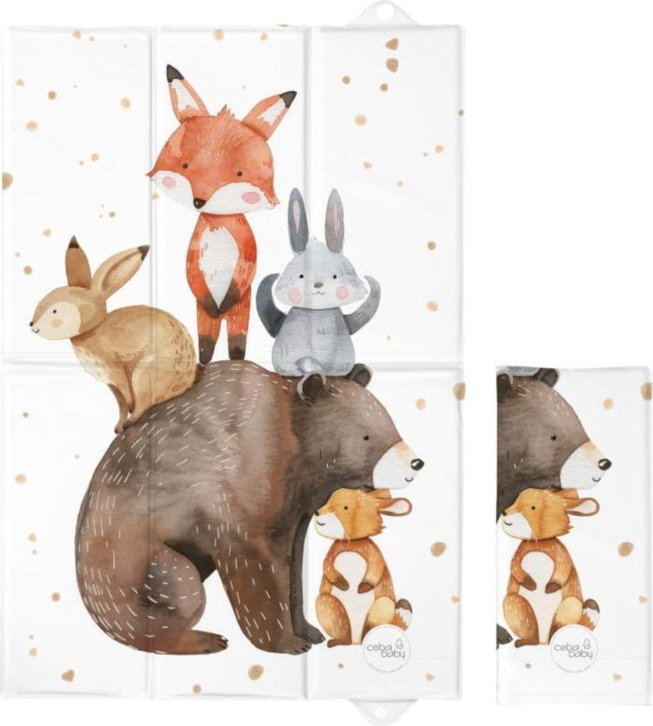 Faltbare Wickelauflage 60x40 Forest Friends, Ceba Baby Produktbild 