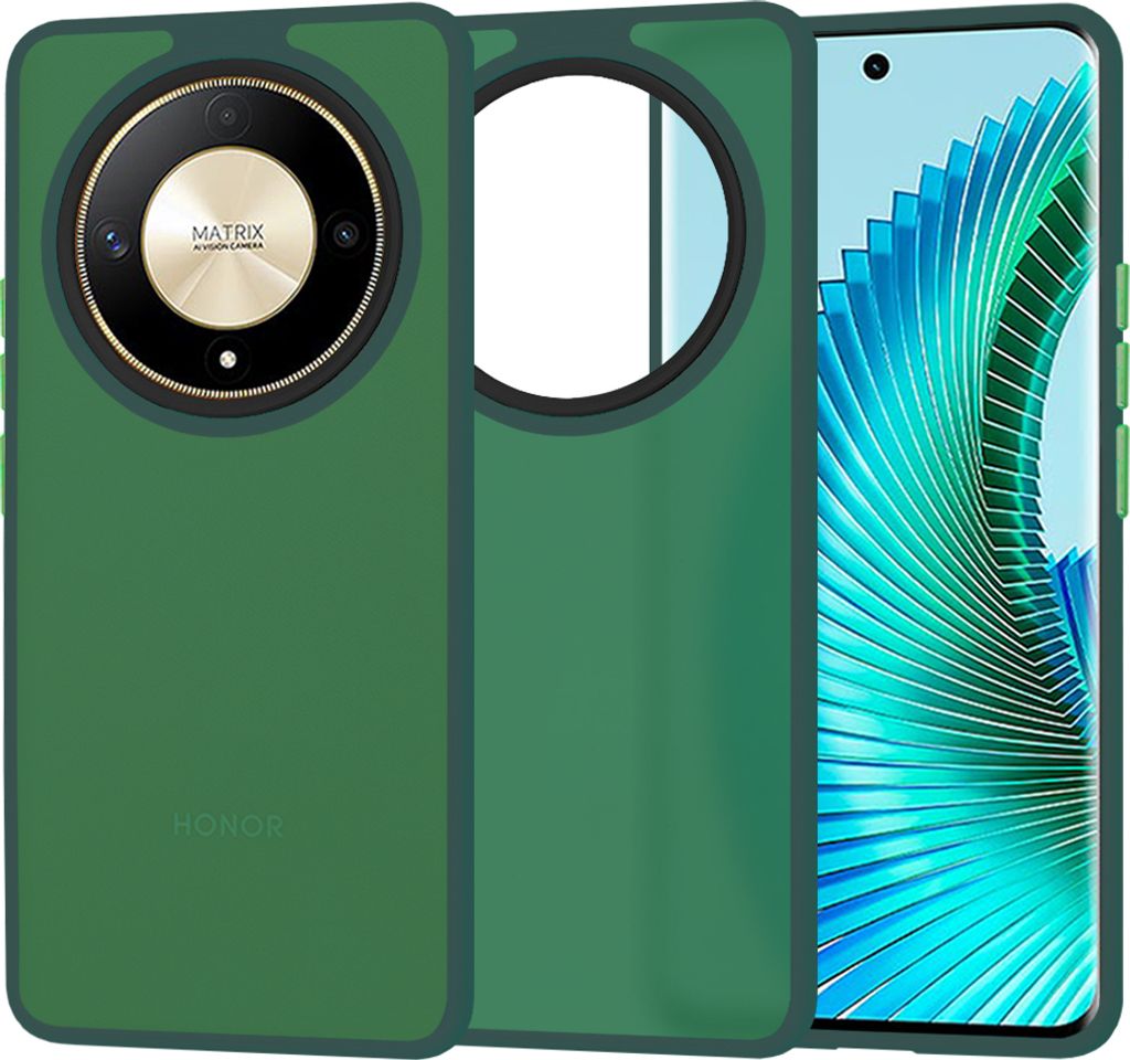 Techsuit HaloFrost Back Cover Hülle für HONOR Magic6 Lite - Dunkelgrün