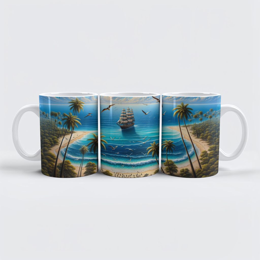 raxxa Premium-Tasse "Die verborgene Lagune"