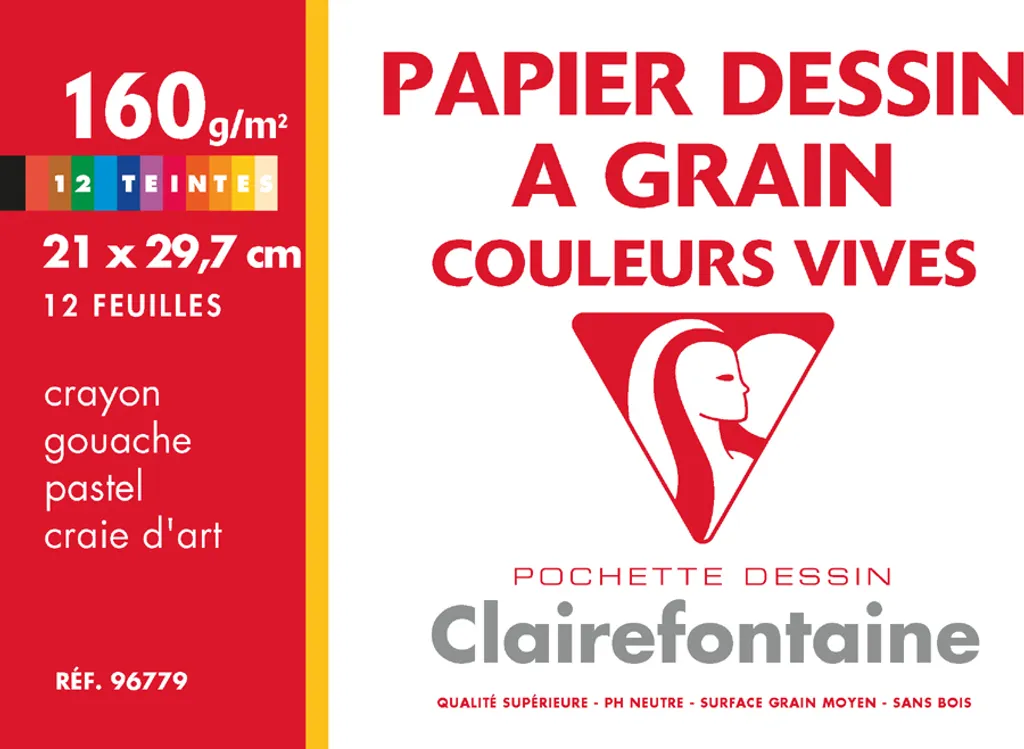 Clairefontaine 96773C Carta à Grain DIN A3 per Artisti - Vendita Online