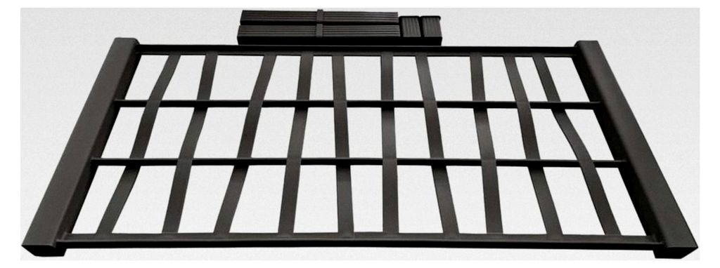 XL Rankgitter, Spalier mit Pflanzkasten aus robustem Kunststoff in verschiedenen Größen und Farben. Ideal für Garten, Terrasse und Balkon. (Brei...