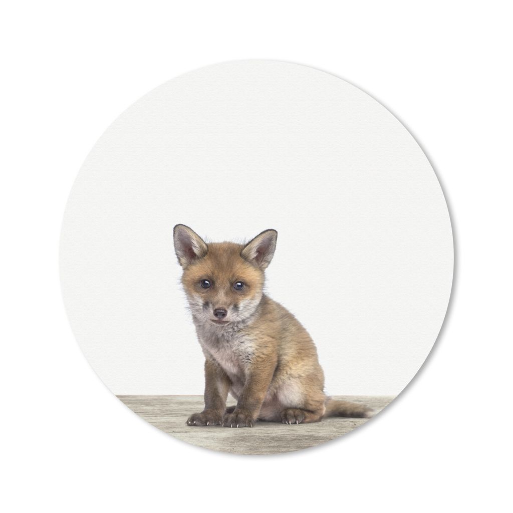 MuchoWow Mauspad Mousepad Fuchs - Baby-Fuchs - Kinder - Mädchen - Jungen 40x40 cm - Mousepads - Maus Mat - Pad - Mausunterlage - Schreibtisch Ac...