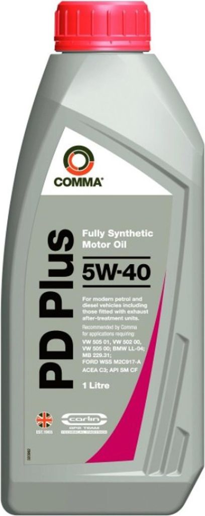 COMMA PD PLUS 5W40 1L SN/CF, C3, Ford M2C917-A, MB 229.31, MB 226.5, GM dexos 2, V