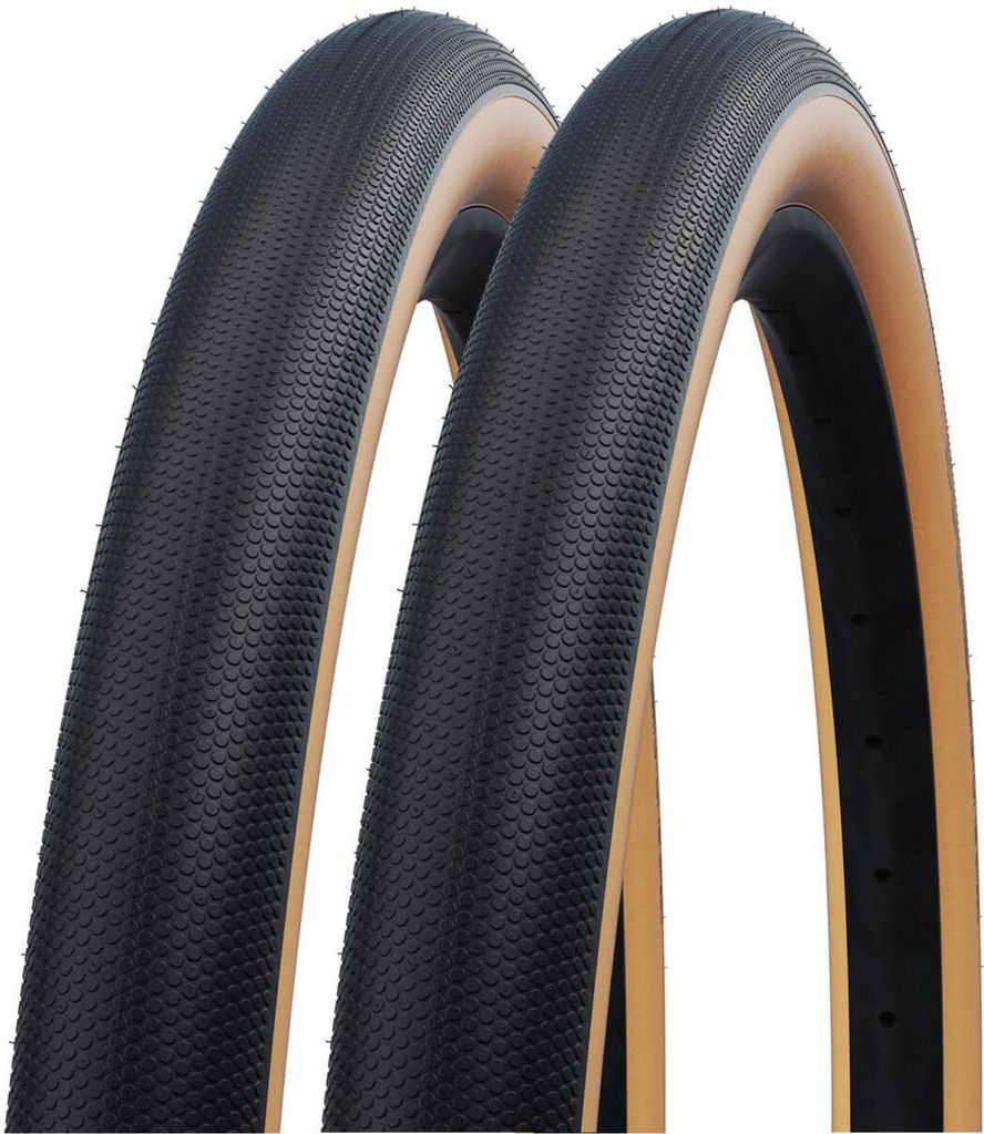 2 x Faltreifen Schwalbe G-ONE Speed Performance Fahrradreifen RaceGuard TLE E-25 Schwarz/Gumwall 50-584 (27,5 x 2,00) + 2 Schwalbe AV19 Schläuche ...