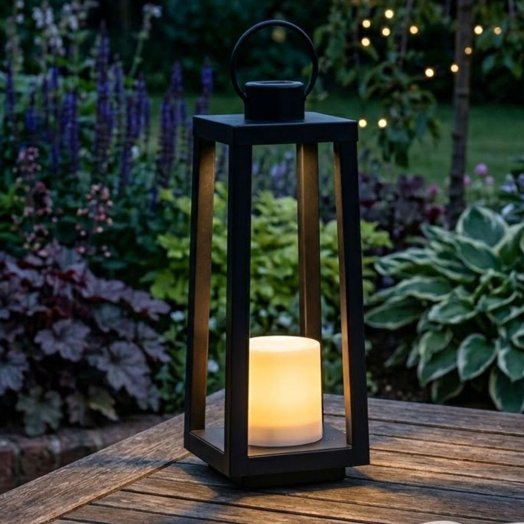 Nordlicht Professional Tucson Solar Laterne LED Schwarz Produktbild 