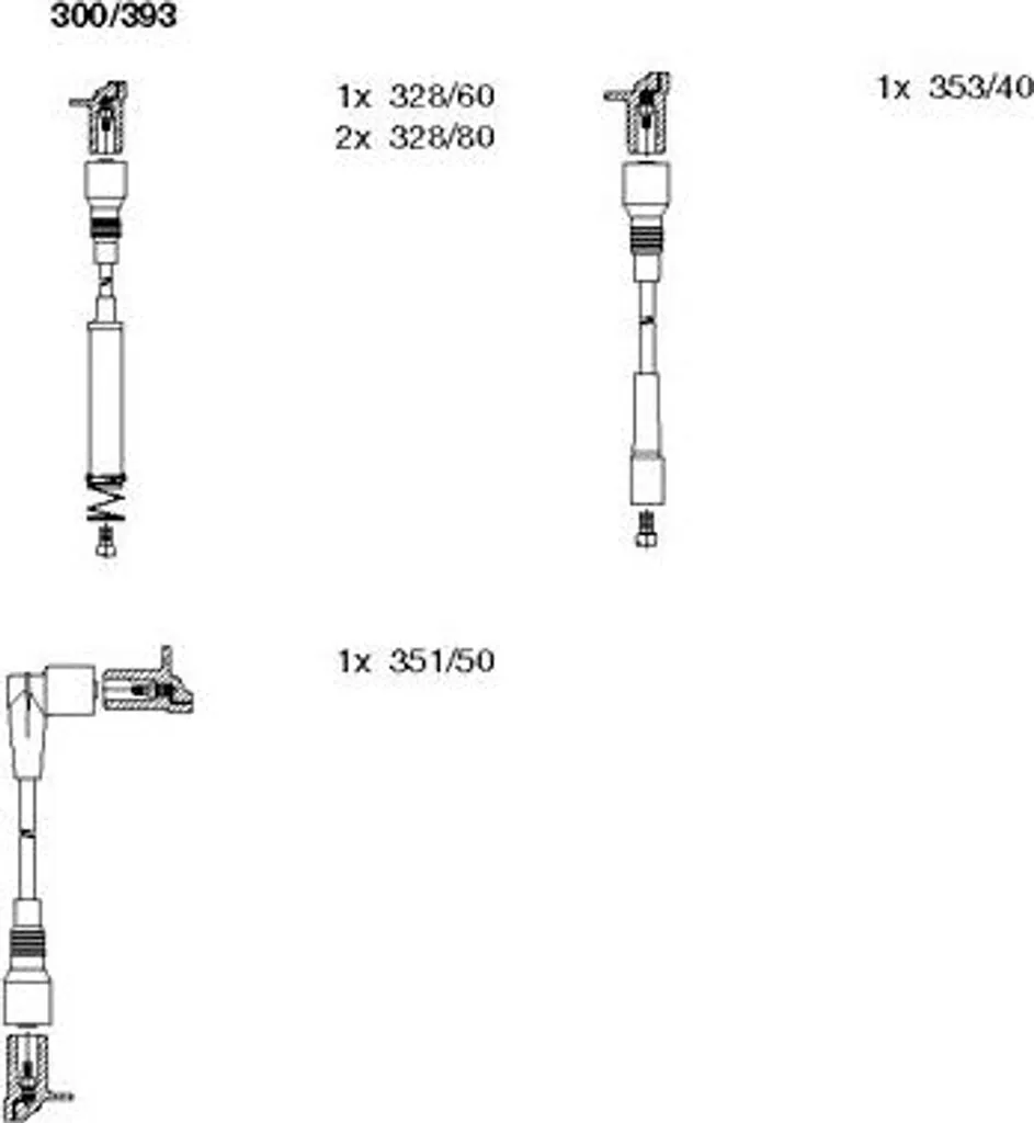Acquista Set Cavi Accensione BREMI 300/393 Astra F 90350554 Spedizione Rapida