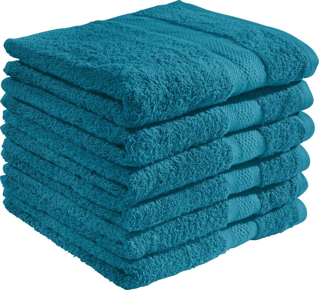 REDBEST Handtuch Chicago" 6er-Pack petrol 50x80 cm"