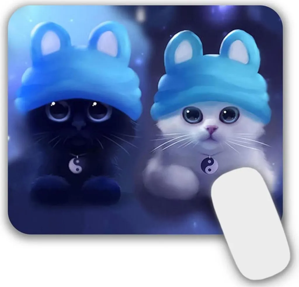 Tapis de souris AOKSUNOVA Chat Petit 240x200mm - Ultra Lisse & Antidérapant