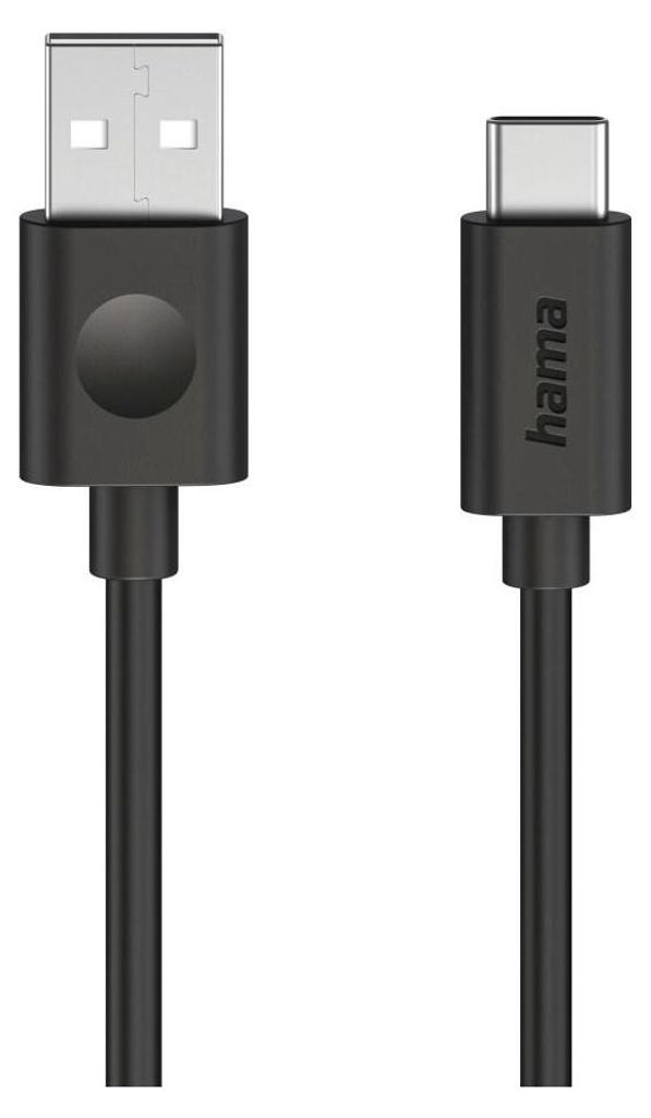 Cavo USB HAMA, USB-A - USB-C, 1,2 m, nero (00086447) Immagine del prodotto 