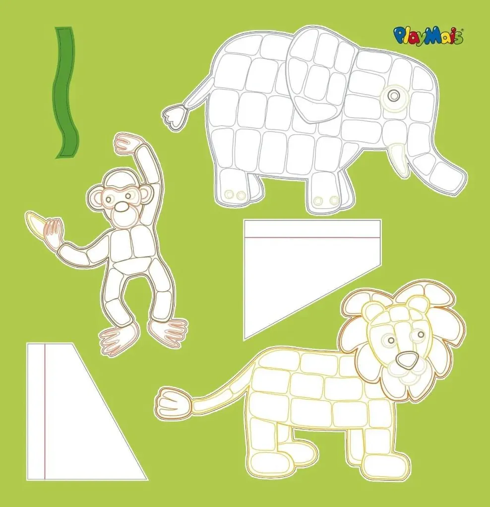 Jeu de Construction Éco-Responsable PlayMais Jungle dès 3 Ans