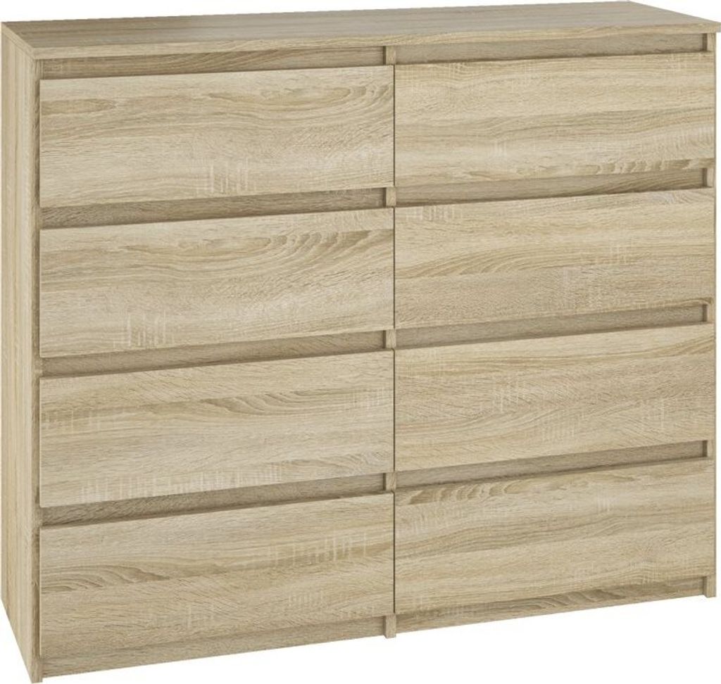 YUMEBLY komoda z 8 szufladami | 100x97x40 cm | szafka na Zdjęcie produktu 