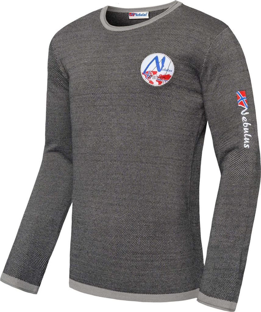 Nebulus Baumwolle Pullover GRAHAM Herren, lässiger Pullover , vielseitig , P4726 - Herren, schwarz, L