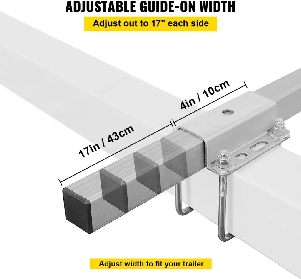 Guides Trailer Pontoon Bunk Board - Supports de centrage pour remorque