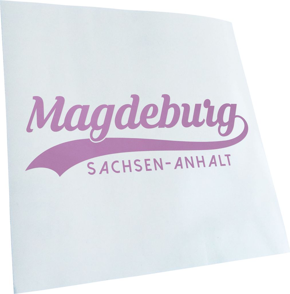 Kiwistar - Autoaufkleber - Magdeburg Sachsen-Anhalt - Flieder - 60x20cm - Aufkleber für Auto, Laptop, Fahrrad, LKW, Motorrad mehrfarbig JDM Decal ...