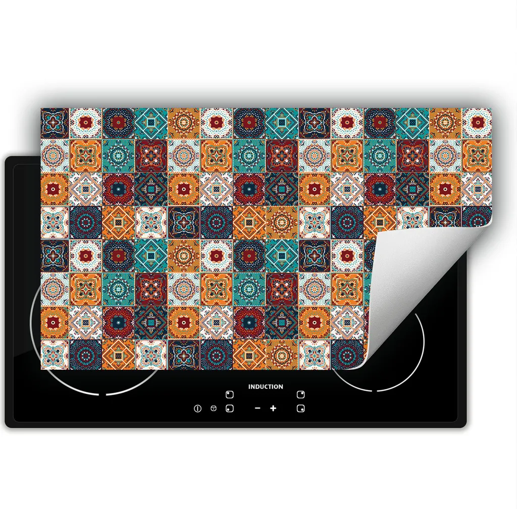 DarHaus Piastra Copri Fornelli 90x52 cm Mosaico | Vetro Temperato