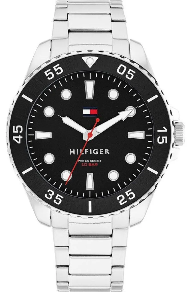 Montre Tommy Hilfiger Oceanic 1792203 - Bracelet Acier et Cadran Noir