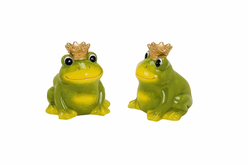Spardose Frosch mit Krone aus Keramik Produktbild 