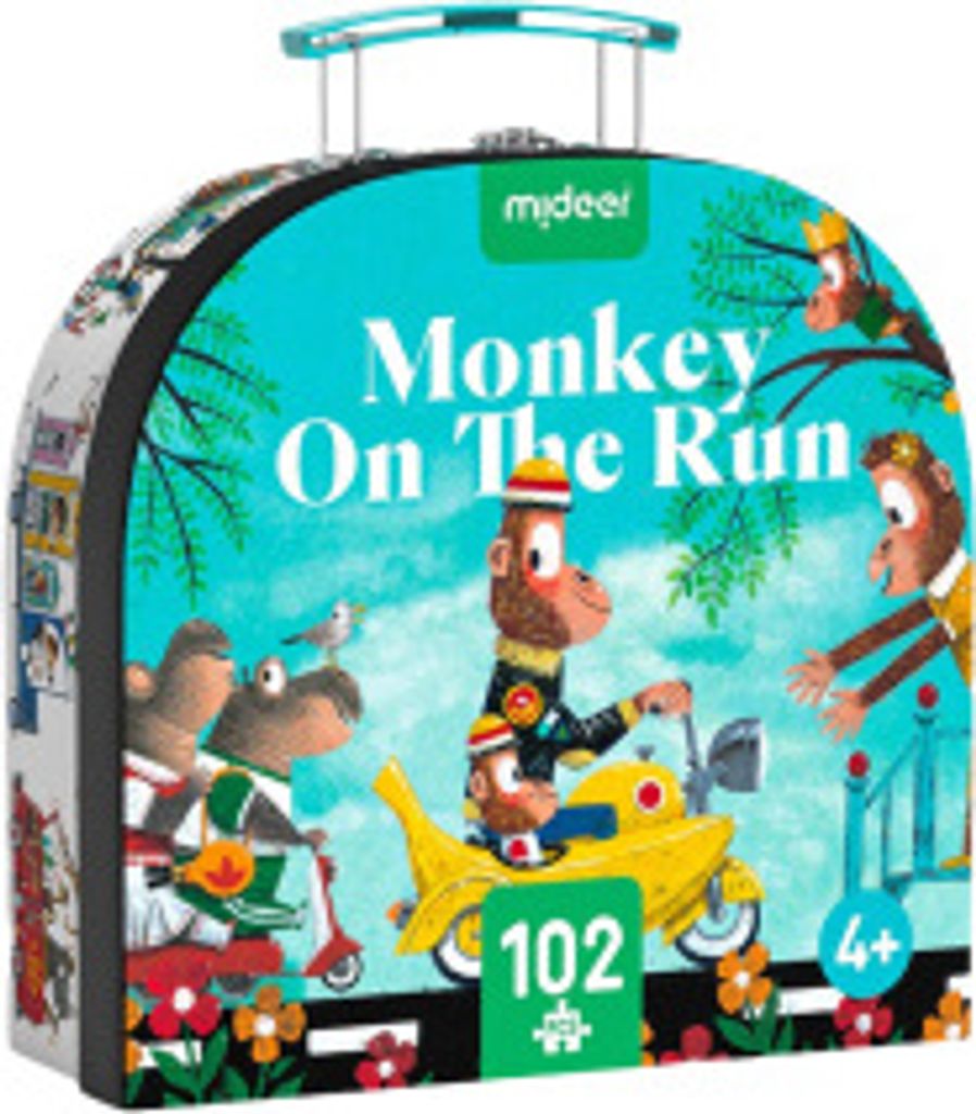 Mideer Puzzle der Affe auf der Flucht 102 Teile Produktbild 
