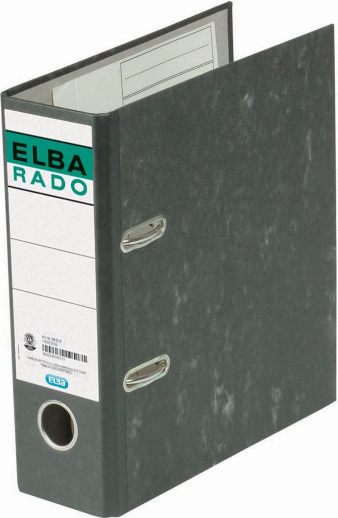 ELBA Ordner rado DIN A5 hoch Rückenbreite: 75 mm schwarz
