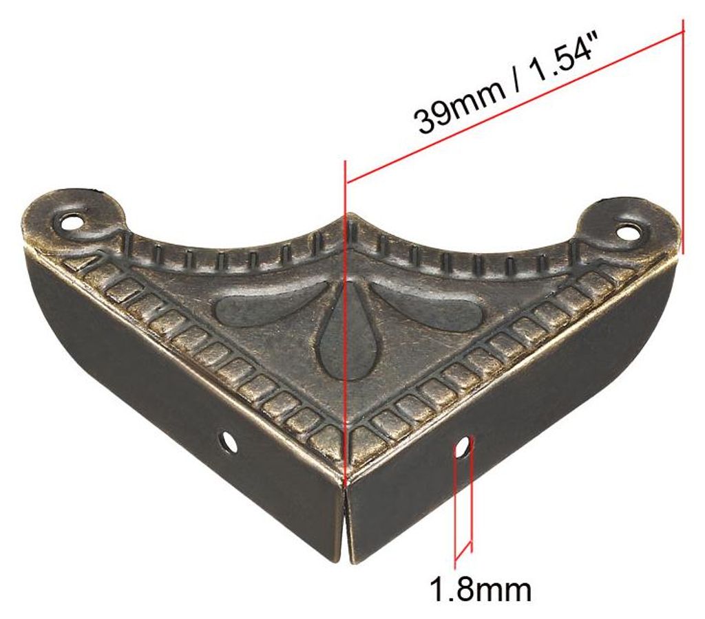 Schreibtisch Eckenschutz Tischkantenschutz Abdeckung Metall 39 x 39 x 9mm-12St