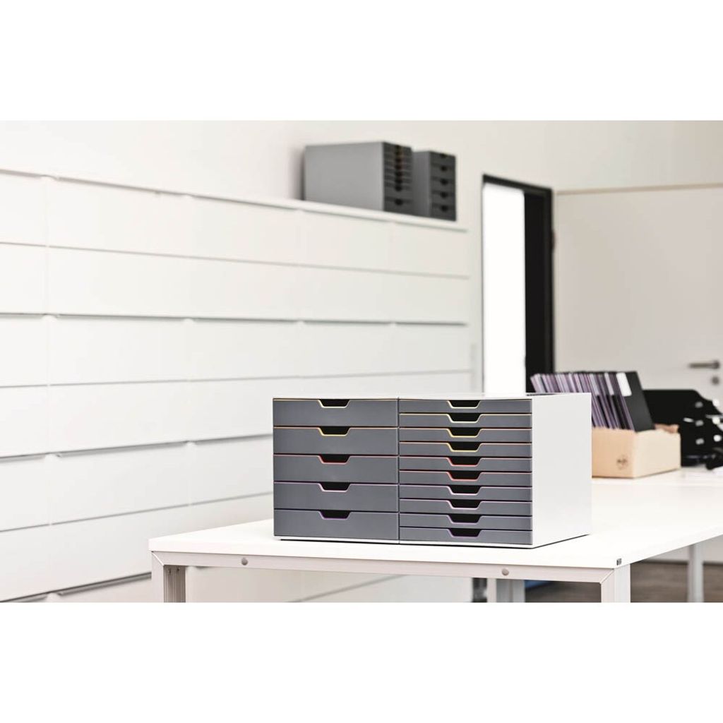 Odolný zásuvkový box VARICOLOR 5 priehradiek štítky Obrázok produktu 47