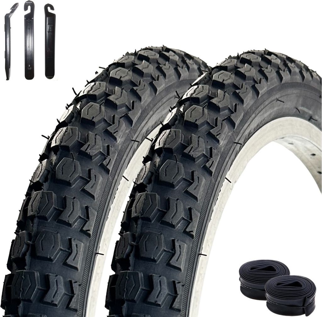 2 x VEE Rubber V092 20" Fahrradreifen Schwarz 57-406 (20 x Produktbild 1