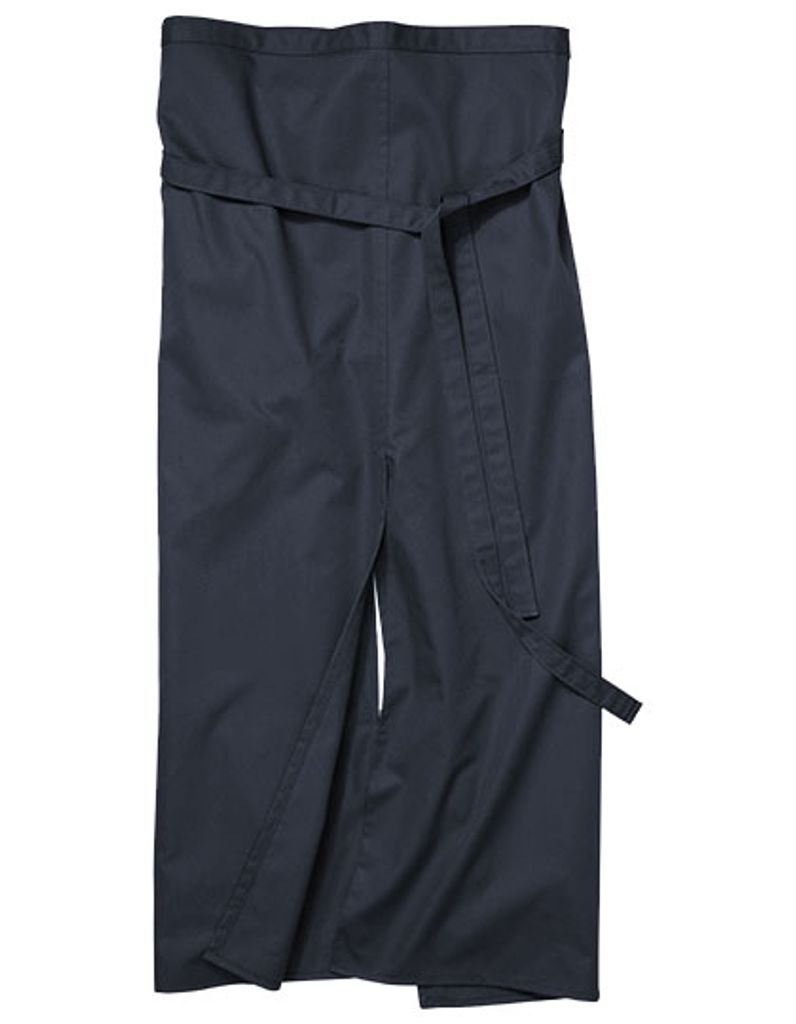 CG Workwear 00110-01 | Slit Apron Milano 100 x 100 cm Waschbar bis 95 °C Gehschlitz - Farbe: Dark Blue - Größe: 100 x 100 cm
