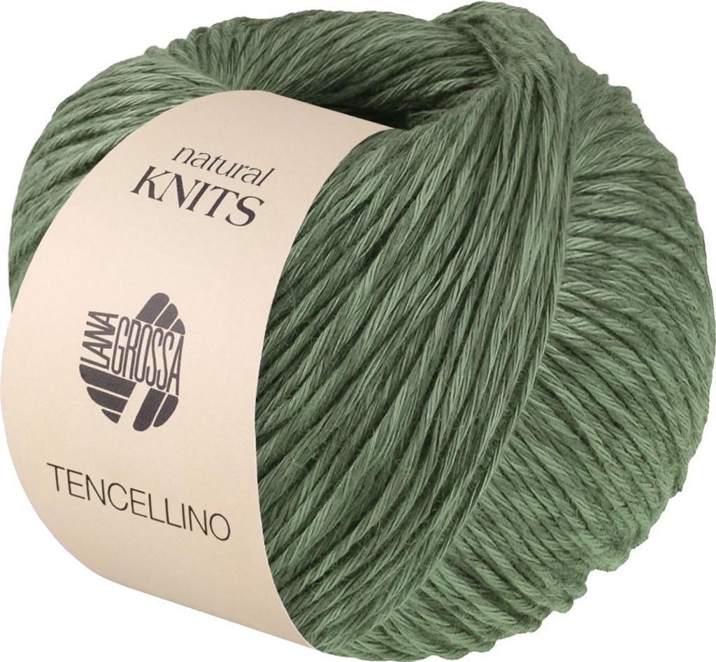 Lana Grossa LyocellLINO 50 g Klassisch verzirntes Garn, mattes Leinen & seidigem Lyocell 125 m Farbe 008 - Jadegrün