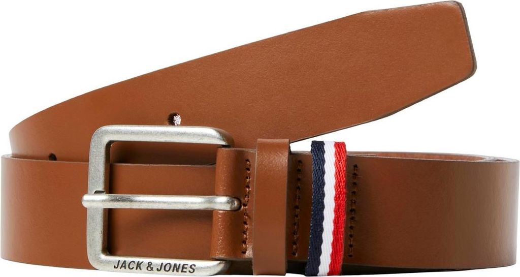 Jack & Jones Espo Ledergürtel Hochwertiges langlebiges Leder, Klassische Dornschließe, Ideal für Business und festliche Looks