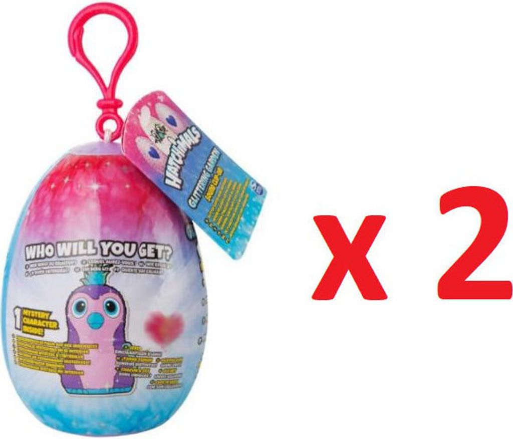 2 x Glitzer Plüsch Minis Hatchimals ca. 7 cm im Ei Plüsch Produktbild 