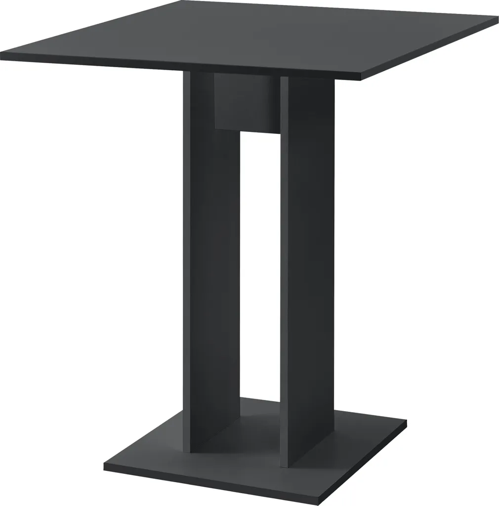 Petite table de salle à manger 2 personnes Gris Foncé Mat 65 x 65 cm