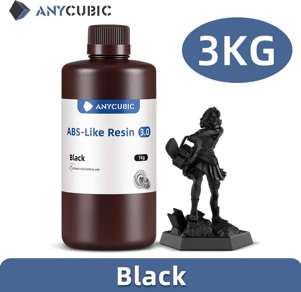 Résine photopolymère LCD Type ABS 3.0 Haute Précision Noire 405nm