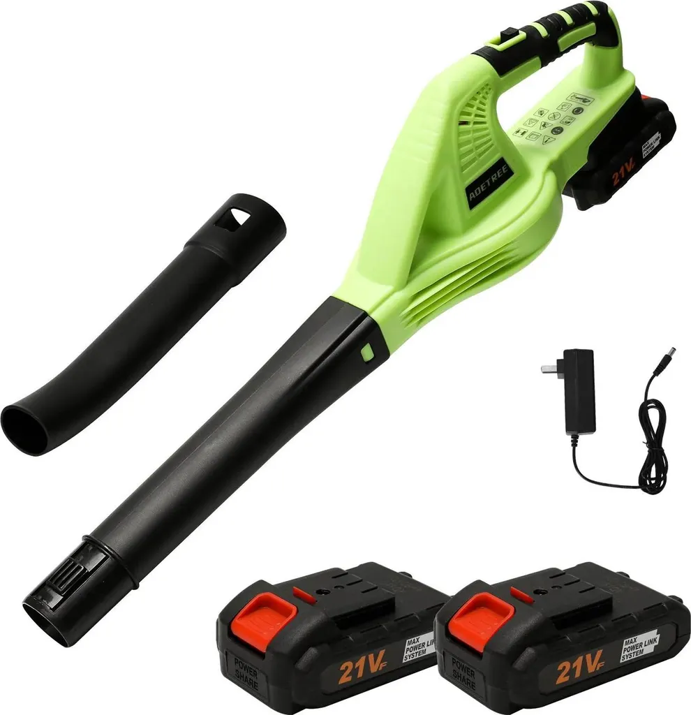 Soffiatore a batteria, design leggero, alte prestazioni, 2 batterie, UE