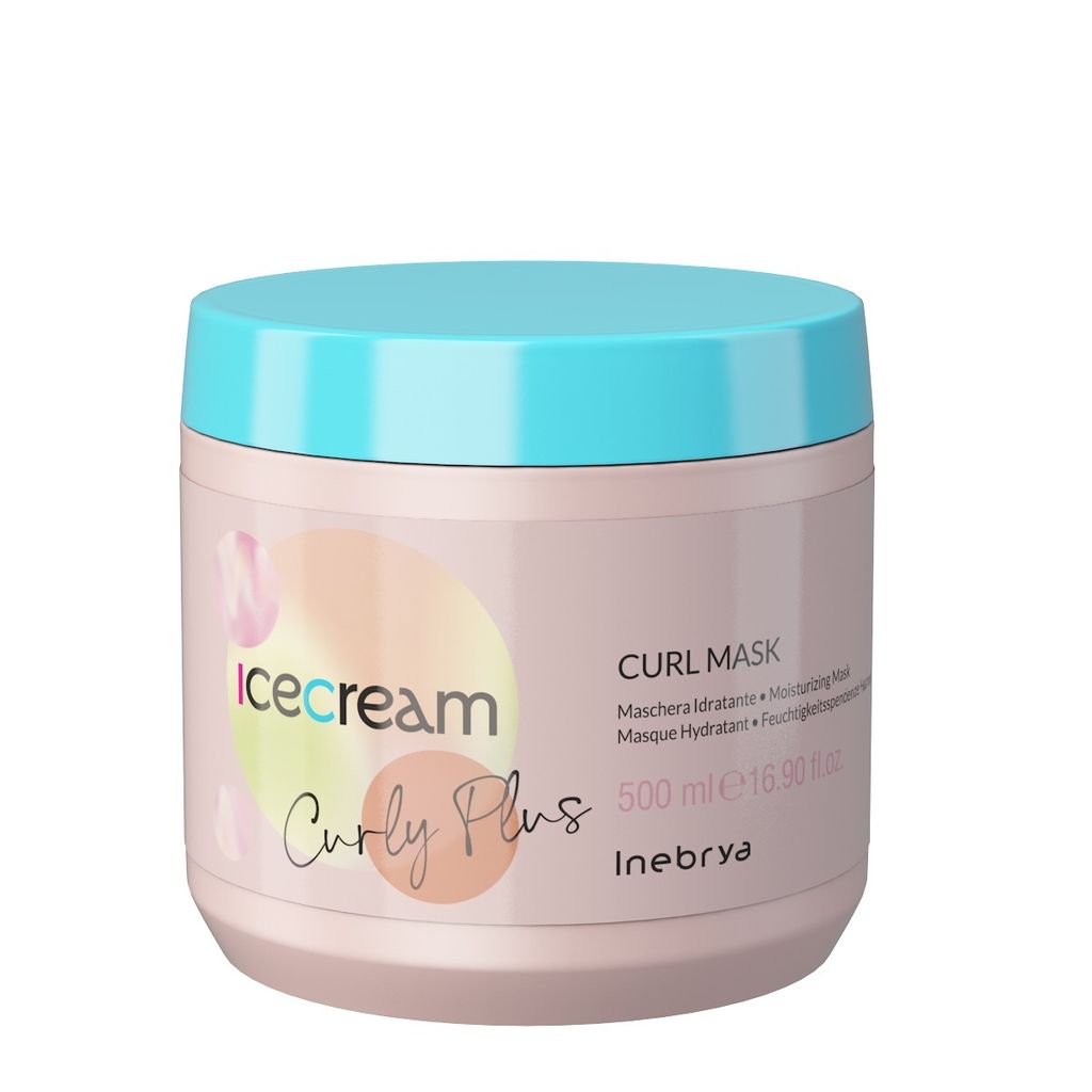 Inebrya Ice Cream Curly Plus Mask 500 ml Zdjęcie produktu 