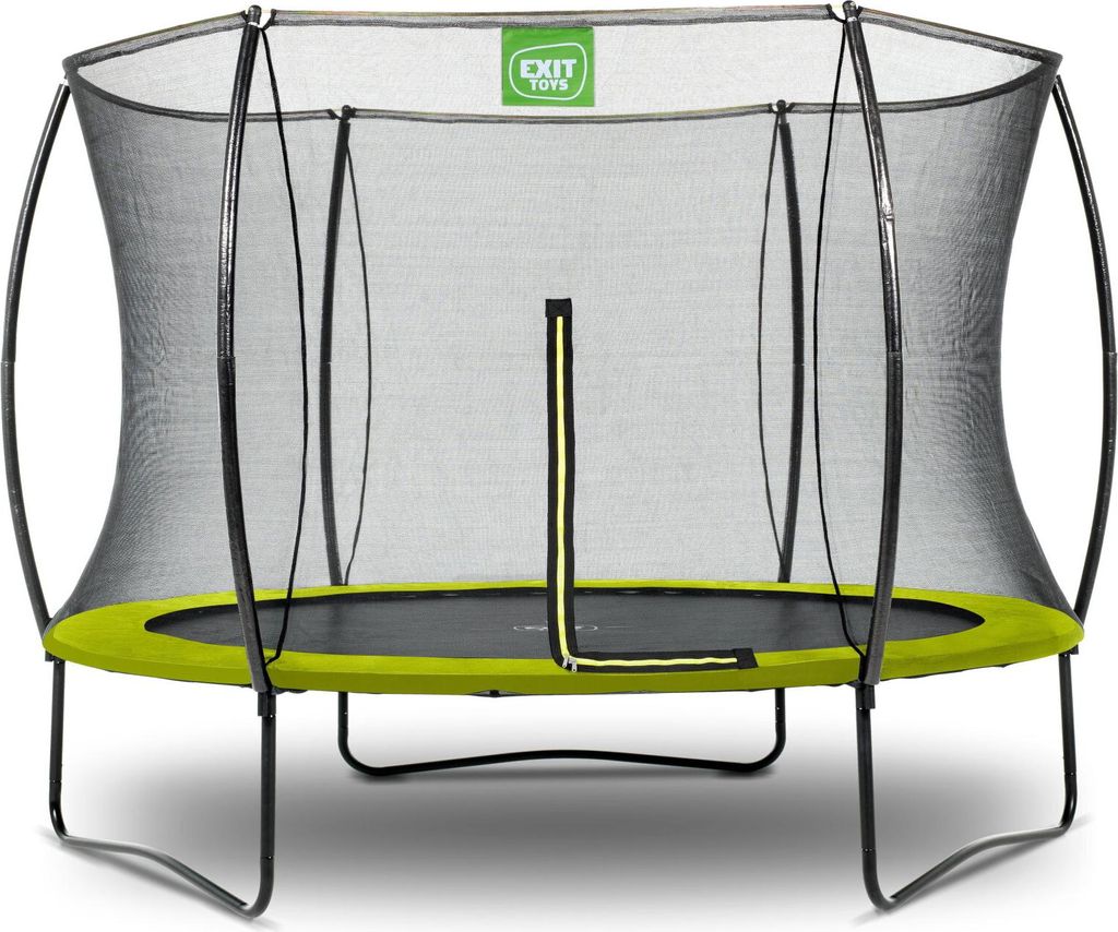 EXIT Silhouette Trampolin ø244cm, auf Beinen, Rund, für Kinder, Grün