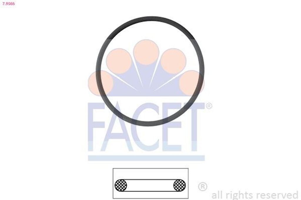 FACET Dichtung Thermostat Dichtung Thermostat 7.9566 für OPEL ARENA Kasten (TB, TF)